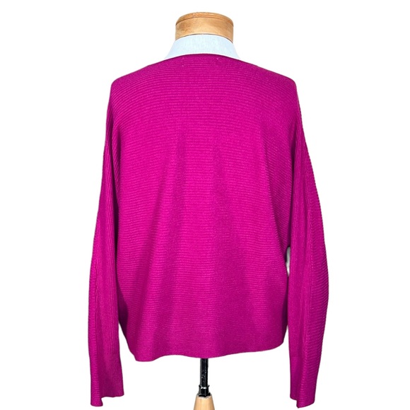 Philosophy Women’s Dolman Sleeve Sweater with Ribbed Chevron Design 1X - Picture 8 of 13